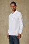 Castle Pike Cotton Comfort Fit White Polo Neck Men's Plain Polo Shirt