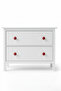5 Pcs Porcelain Ball Knob Red Children's Room Furniture Handle Ceramic Single Screw Drawer Handle (30 mm) - 3