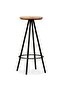 Bar Stools 2 pcs Solid Reclaimed Wood - 8