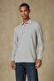Castle Pike Cotton Comfort Fit Light Grey Polo Neck Men's Plain Polo Shirt