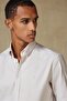 Luca Oxford Stretch Cotton Blend Comfort Fit Beige Button down Collar Men's Striped Shirt - 4