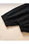 2-Threaded Sweatpants with Pockets, Black (with Pockets, Elastic Cuffs and Waistband) - 4