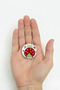 5 Pieces Porcelain Ladybug Patterned Children's Room Furniture Handle Ceramic Drawer Cabinet Knob - 7