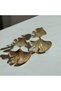 Gold Leaf Shape Metal Big Earrings – Stylish and Elegant Women's Jewelry Accessory - 2