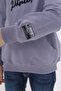 Dark Gray Boy's Relax Fit Hooded Pocket Embroidery Printed Sweatshirt - 2 Thread - 6