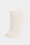 E9751 Multicolored Women's 5-Piece Cotton Booties Socks - 6