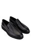 Men's Genuine Leather Black Loafer Shoes - 2