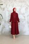 Hk Skirt Suit - Burgundy - 2