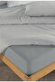 Striped 100% Cotton Ranforce Yezra Dark Gray Yarn Dyed Duvet Cover Set Double Size - 200X220 cm - 3