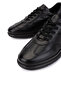 Men's Genuine Leather Black Casual Shoes - 3