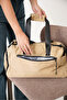 Rosa Rosetti Beige Women's Multi-Compartment Waterproof Crinkle Daily Crossbody and Shoulder Bag - 3