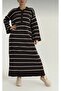 Women's Spanish Sleeve Striped Dress