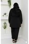 Plus Size Modal Fabric Premium Quality Trendy Tracksuit Set with Tunnel Waist - 2