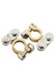 1 Pair 12V Battery Terminal Screw Type Connector Brass Aluminium Leisure Clamps For Car Truck Van... - 2
