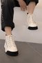 Jolene Imported Special Series Genuine Leather Women's Sports Boots White Black - 4