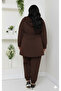 Plus Size Modal Fabric Premium Quality Trendy Tracksuit Set with Tunnel Waist - 2