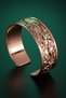 Women's Copper Bracelet - Beige Autumn Sparkle Thick Model Copper Women's Bracelet