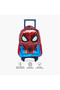 Spider-Man Print Trolley Backpack with Retractable Handle - 16 inches - 4