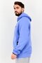 Men Sportswear Fit Long Sleeve Outdoor Hoodie, Blue - 3