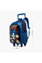 the Hedgehog Print 5-Piece Trolley Backpack Set - 16 inches - 3
