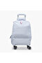 Cat Print Trolley Backpack with Retractable Handle and Zip Closure - 18 Inches - 5
