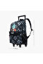 Dragon Ball Z Print Trolley Backpack with Retractable Handle - 16 inches - 2
