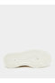 Beige Contrast Panel Flatform Sneakers - 6