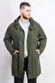 Men Plain Raincoat Jacket, Dark Green