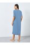 Relax Self Care Dept Slogan Print Sleep T-Shirt Dress - 4