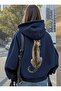 Leopard Streetwear Printed Unisex Oversized Hooded Sweatshirt Hoodie
