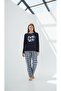 Plus Size Women's Cotton Pajamas Set - 4