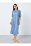Relax Self Care Dept Slogan Print Sleep T-Shirt Dress - 2