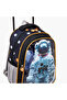 5-Piece Astronaut Print Trolley Backpack Set - 16 inches - 7