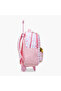 Striped Trolley Bag for Girls 8-13 Years with Adjustable Strap - 5