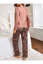 Butterfly Print Long Sleeve T-Shirt and Pyjama Set - 2