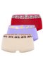 Cotton Lycra Flexible Fabric Printed Couple Boyshort Set of 3 Women's Panties