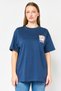 Looney Tunes x Women Crew Neck Short Sleeve Graphic Print T-Shirt, Navy