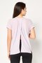 Women Sportswear Fit Short Sleeve Running T-shirt, Lilac - 4
