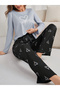 Heart Print Long Sleeve T-Shirt and Pyjama Set