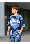 Teens Printed Round Neck T-Shirt and Joggers Set - 4