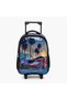 5-Piece Graphic Print Trolley Backpack Set - 16 inches - 5