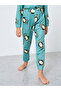 Green Penguin Print Long Sleeve T-Shirt and Pyjama Set - 5
