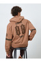 Coffee Brown Relaxed Fit Hoodie