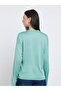 Women Green Slogan Print Long Sleeve T-Shirt - 5