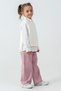 Girl's 3-Piece Set with Heart Embroidery on the Collar - 26K 4465 - 3