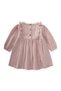 Organic Muslin Floral Embroidered Dress 1-10 Years Powder Pink - 3