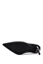 Women's Genuine Leather Black Leather Heeled Shoes - 4