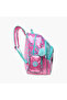 Printed Backpack with Adjustable Straps and Zip Closure - 16 inches - 5