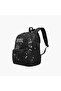 Printed Backpack with Adjustable Straps and Zip Closure - 18 inches - 4