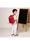 Solid Backpack with Adjustable Straps and Zip Closure - 17 inches - 2